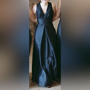 ALFRED SUNG Charcoal Black Dress